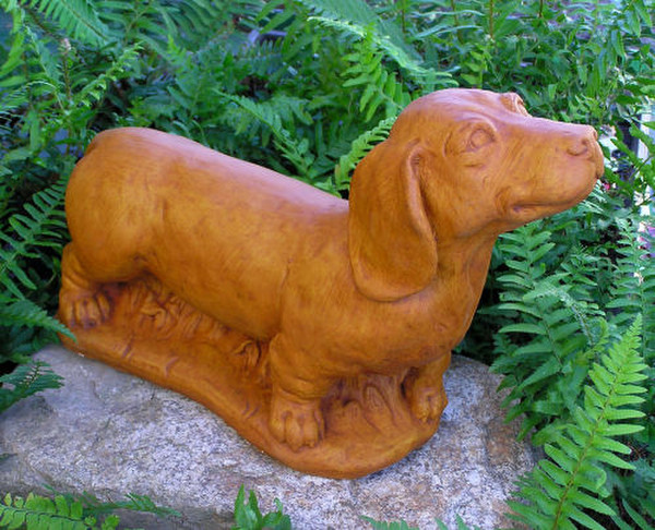 Dachshund Dog Statue Cement Sculpture Breed Egyptian Stone Works